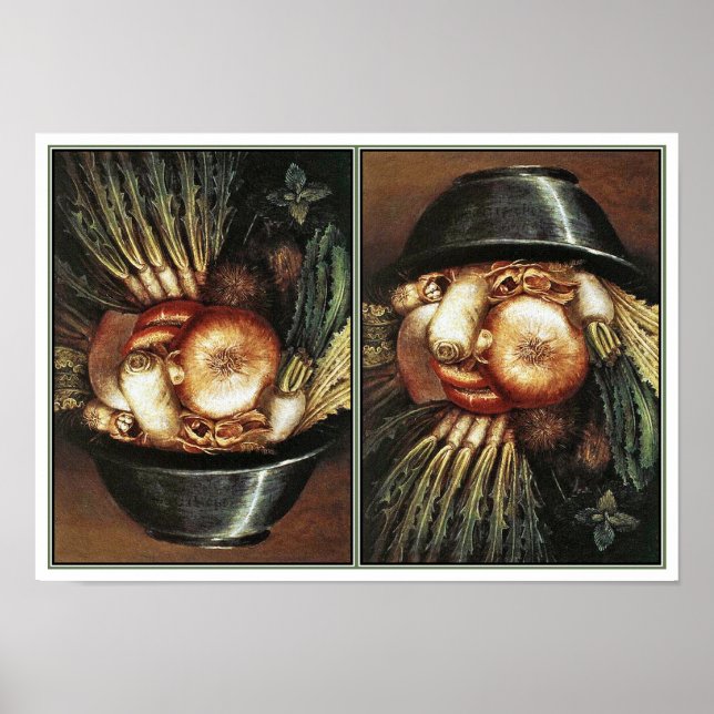 The Chef by Giuseppe Arcimboldo Poster (Front)