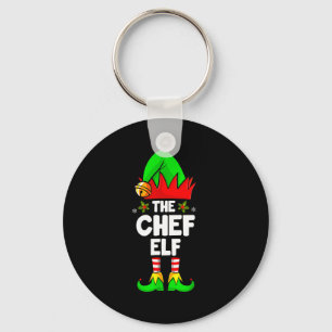 The Chef Elf Shirt Matching Family Chef Christmas  Keychain