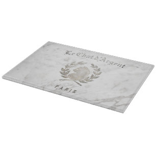 The Chef of Cats Cutting Board   Le Chat d'Argent 