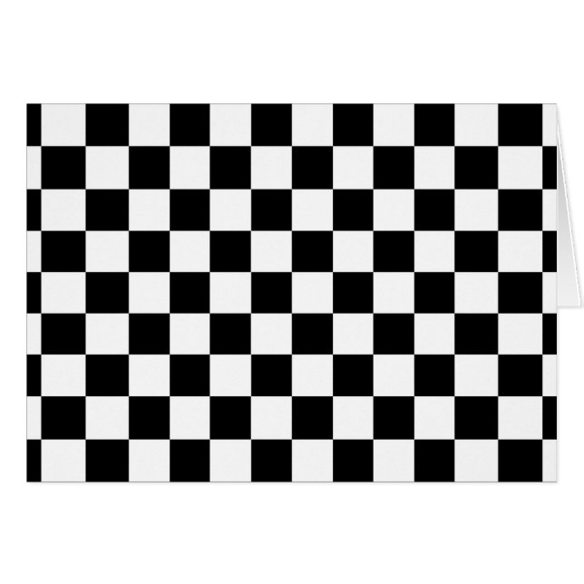The Chequered Flag Blank Inside (Front Horizontal)