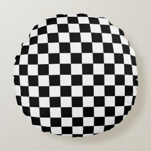 The Chequered Flag Round Pillow