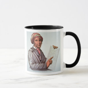 The Cherokee Scholar, Sequoyah (1776-1843) (colour Mug