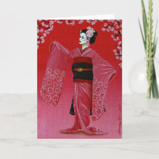 "The Cherry Blossom Dance" (Miyako Odori) Card
