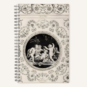 The Cherubs' Grape Harvest: An Engraved Medallion Notebook