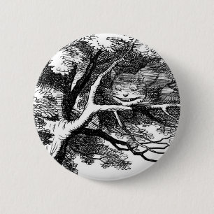 The cheshire cat 2 inch round button