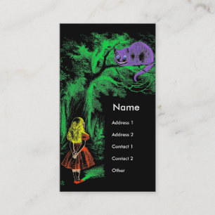 "The Cheshire Cat" from "Alice in Wonderland" Business Card