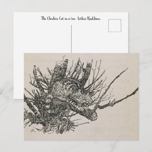 The Cheshire Cat in a tree  Arthur Rackham Postcard (Front/Back)