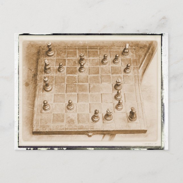 The Chess Game Postcard (Front)