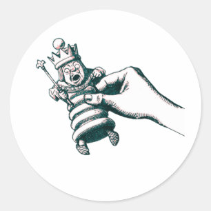 The Chess King Original Classic Round Sticker