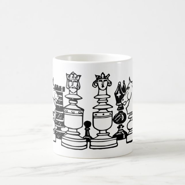The Chess Pieces  Coffee Mug (Center)