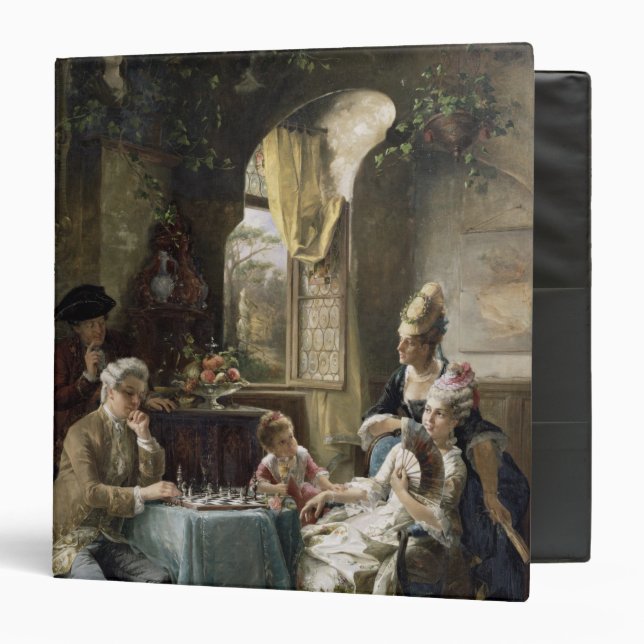 The Chess Players, 1887 2 Binder (Front/Inside)