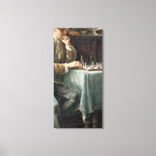 The Chess Players, 1887 Canvas Print (Front)