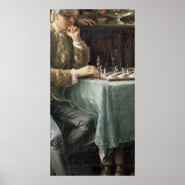 The Chess Players, 1887 Poster (Front)