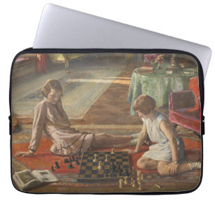 The Chess Players (by John Lavery) Laptop Sleeve