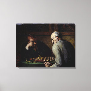 The Chess Players, c.1863-67 Canvas Print
