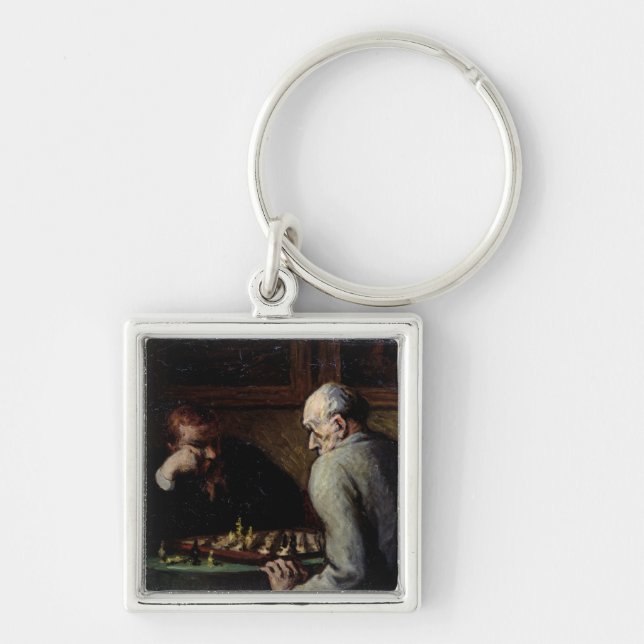 The Chess Players, c.1863-67 Keychain (Front)