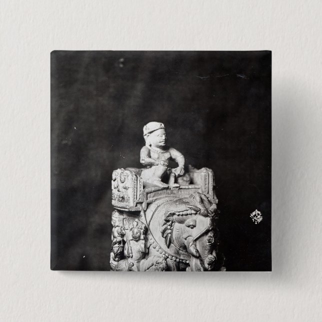 The Chessboard of Charlemagne' 2 Inch Square Button (Front)