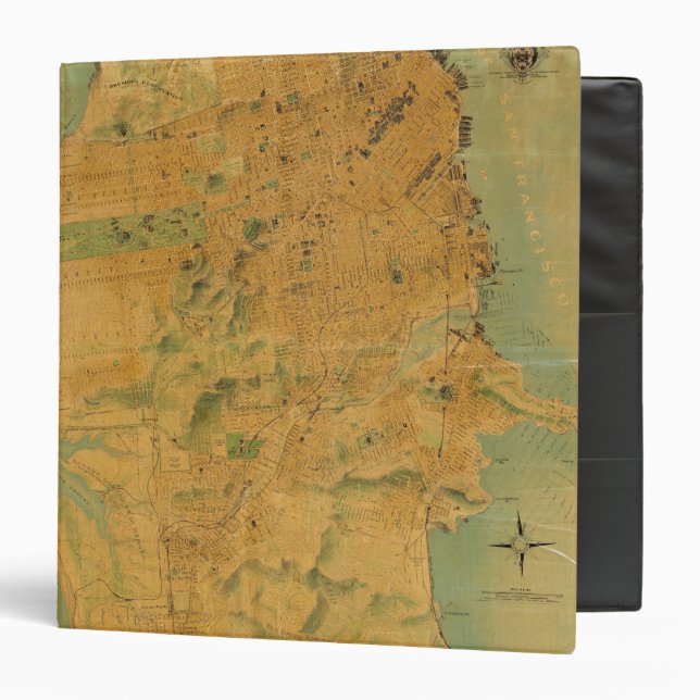 The Chevalier  Map of San Francisco Binder (Front/Inside)