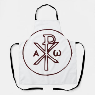 The Chi-Rho Christogram symbol Apron