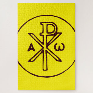 The Chi-Rho Christogram symbol Jigsaw Puzzle