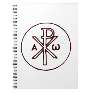 The Chi-Rho Christogram symbol Notebook