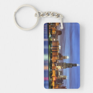 The Chicago skyline from the Adler Planetarium Keychain