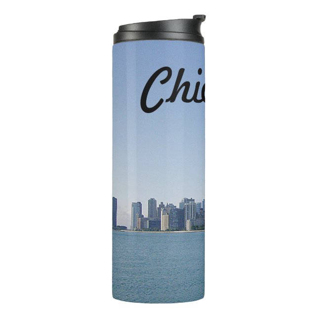 The Chicago Skyline Thermal Tumbler (Rotated Left)