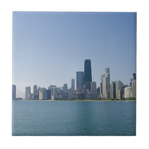 The Chicago skyline Tile