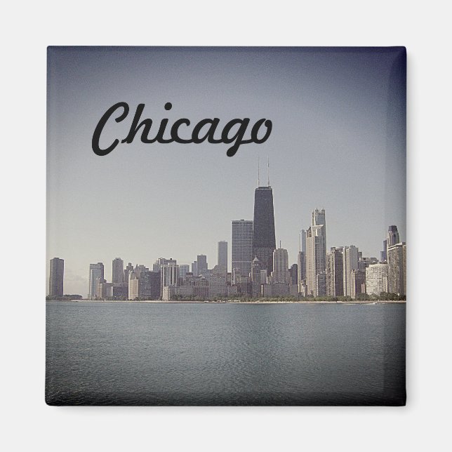 The Chicago Skyline with Fog Filter Magnet (Front)