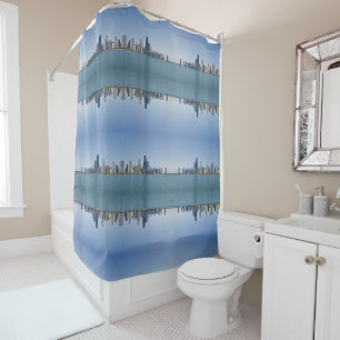 The Chicago Skyline with Mirrored Pattern
