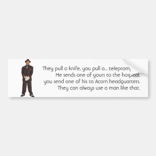 The Chicago Way Bumper Sticker (Front)