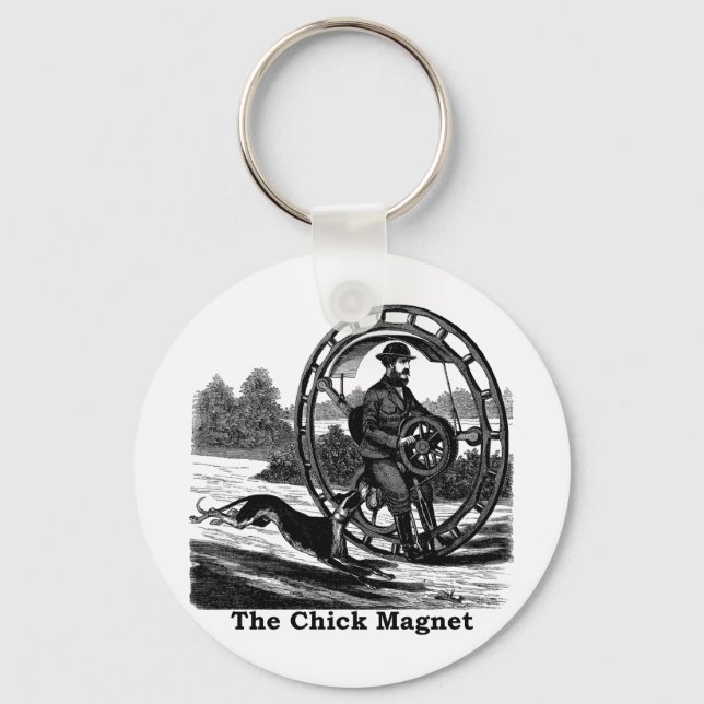 The Chick Magnet Keychain (Front)