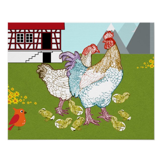 The chicken family poster (Front)