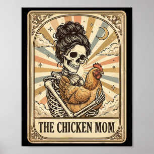 The Chicken Mom Tarot Card _3  Poster