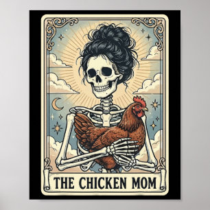 The Chicken Mom Tarot Card Poster