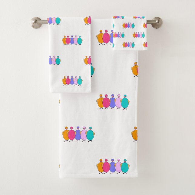 The Chicken Or The Egg Cute Kids  Bath Towel Set (Insitu)