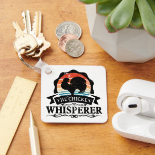 The Chicken Whisperer Funny Keychain