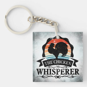 The Chicken Whisperer Funny Keychain