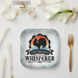 The Chicken Whisperer Funny Paper Plate