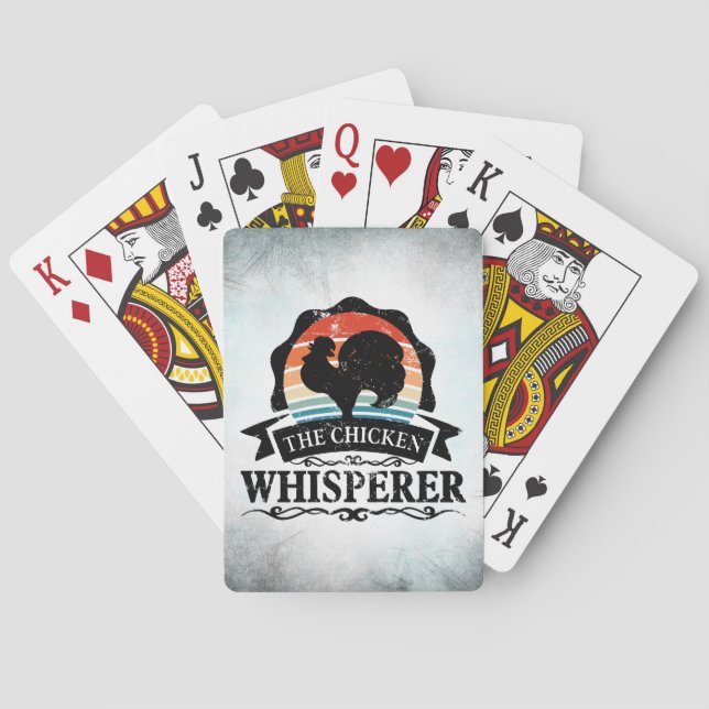 The Chicken Whisperer Funny Playing Cards (Back)