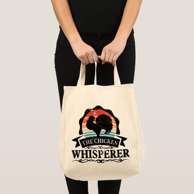The Chicken Whisperer Funny Tote Bag (Front (Product))