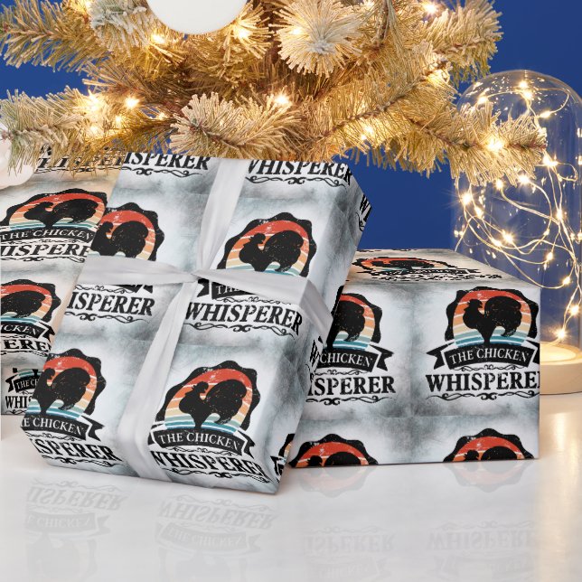 The Chicken Whisperer Funny Wrapping Paper (Holidays)