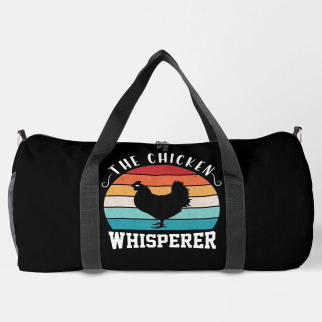 The Chicken Whisperer Stylish Duffle Bag (Back)