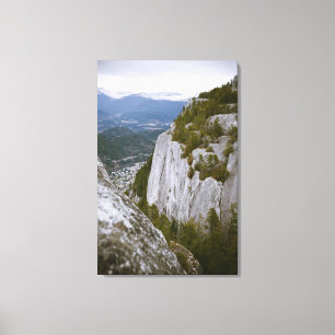 The "Chief" Arial View in Squamish Canvas Print