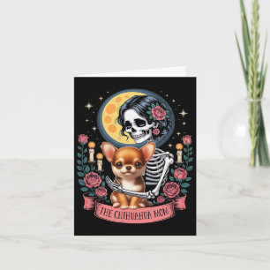 The Chihuahua Mom Halloween Dog Onwer Skeleton Wom Card