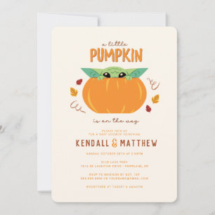 The Child A Little Pumpkin Baby Shower Invitation