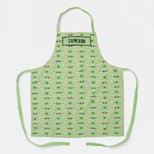 The Child and Frog Cute Pattern Apron