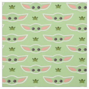 The Child and Frog Cute Pattern Fabric