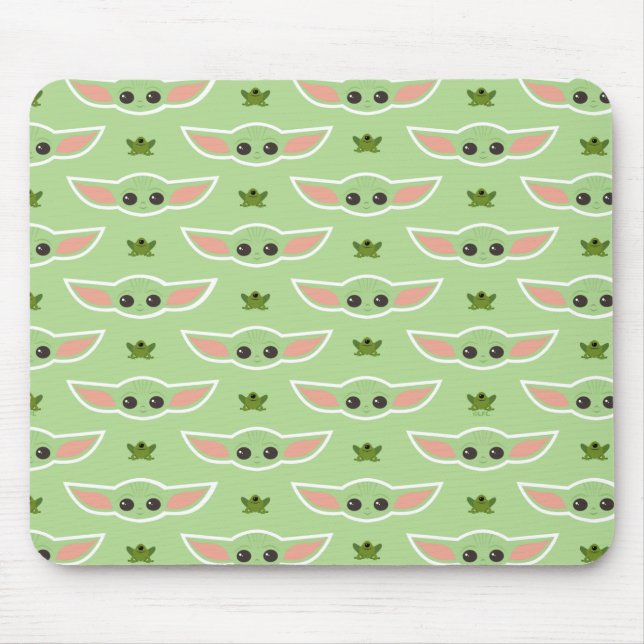 The Child and Frog Cute Pattern Mouse Pad (Front)