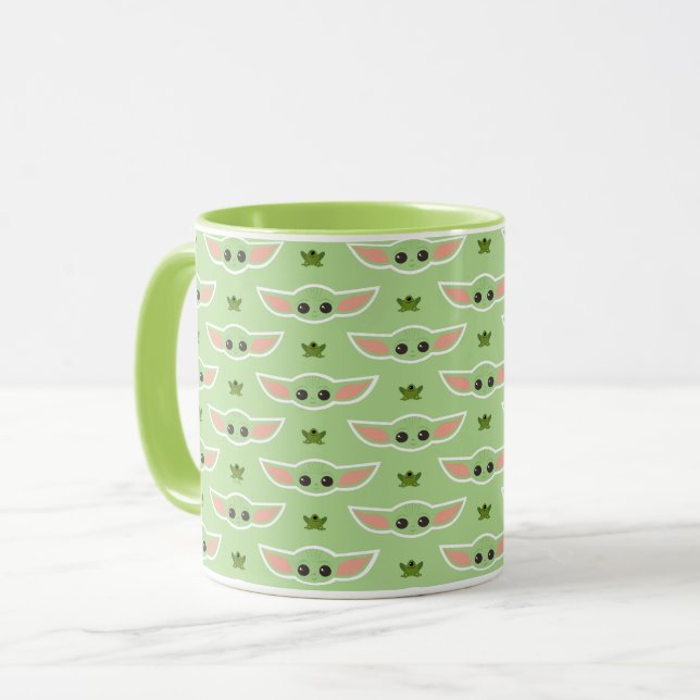 The Child and Frog Cute Pattern Mug (Front Left)